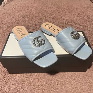 Authentic Gucci marmont Nappa sandals